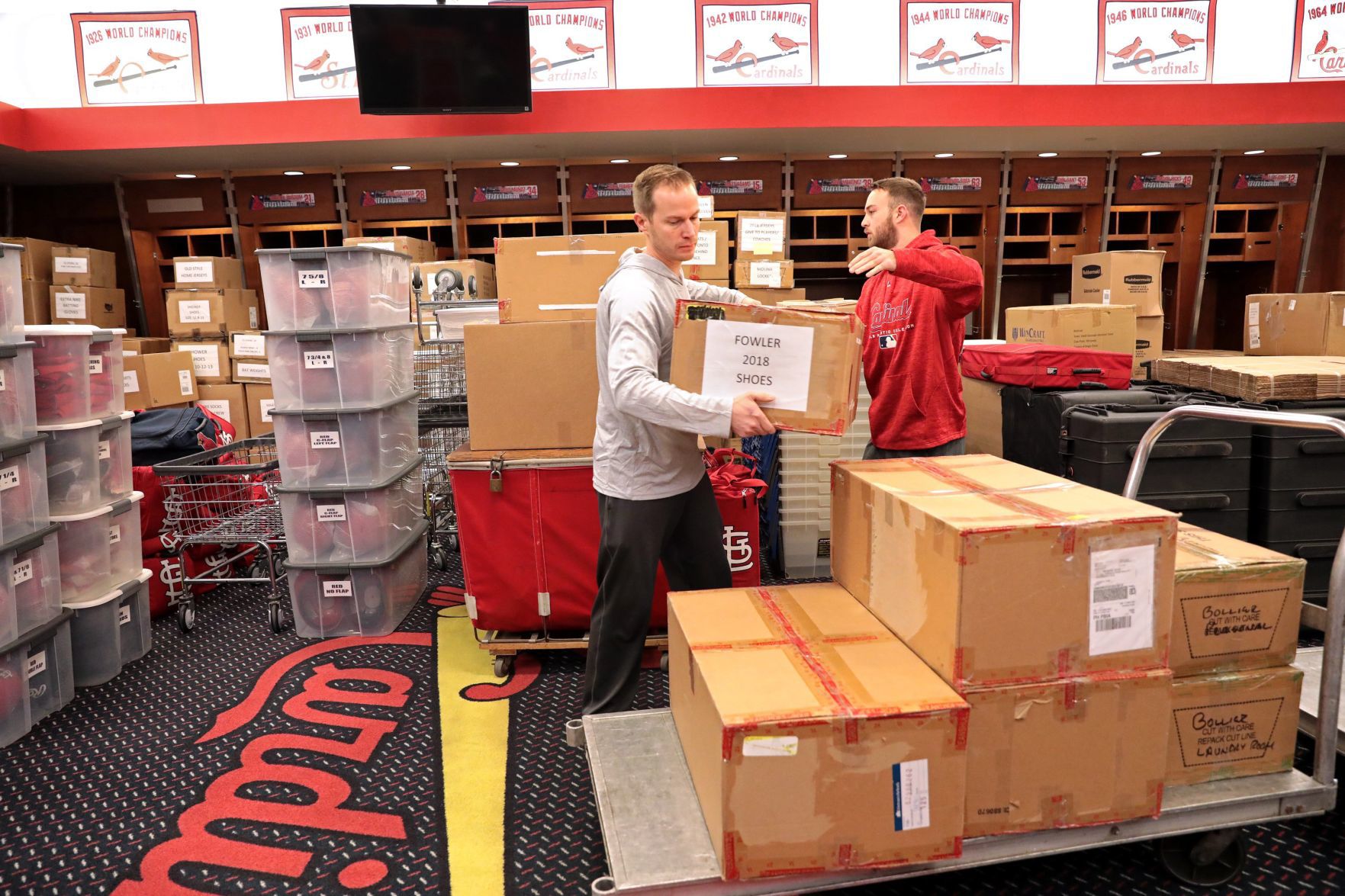 Cardinals pack up for spring training